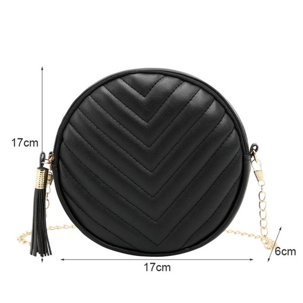 Kvinnlig Messenger Axelväska Crossbody-väskor svart