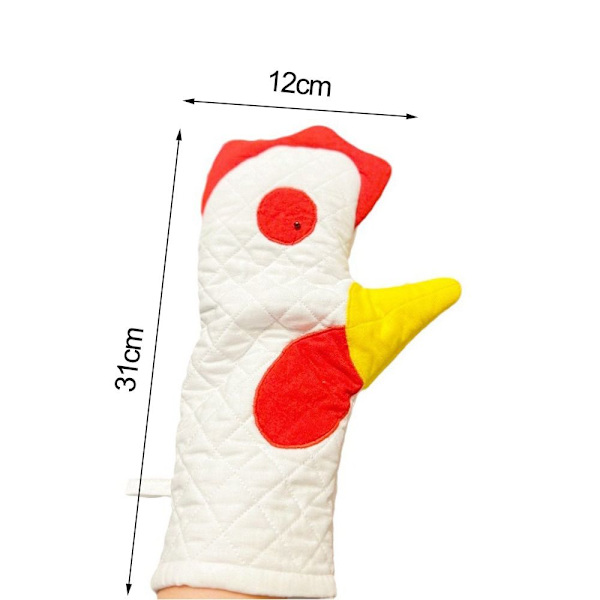 Rooster Trim Ovnhandsker Mikrobølgehandsker 2STK 2STK 2pcs
