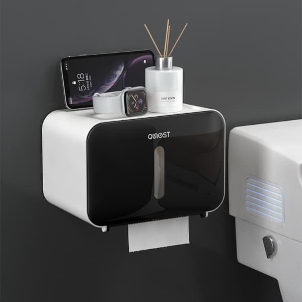 Toalettpappershållare Box Tissue Storage Box GRÅ Grey