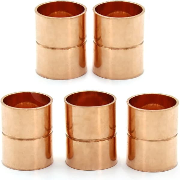 5 kpl Kupariputki liittimen läpi 5 pcs