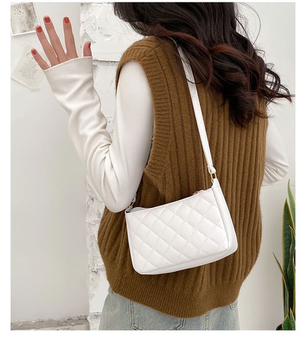 Axelremsväska Messenger Bag VIT white
