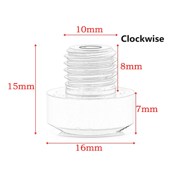 4 stk speilhullplugg Motorsykkel bakspeilskrue 3 3 3