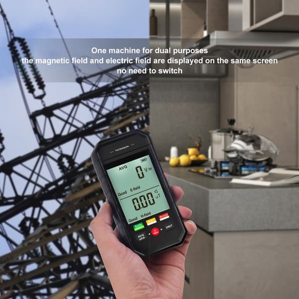 EMF Meter EMF Reader Strålingsdetektor Meter