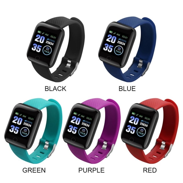 Sport Smart Watch Rannekoru vedenpitävä MUSTA black