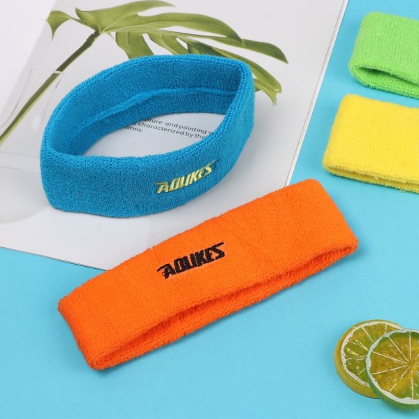 Bomuld Sweat Pandebånd Herre Sweatband BLÅT blue