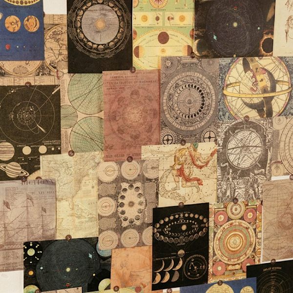 100 st/bok Vintage meddelandematerial Papper 04 04 04