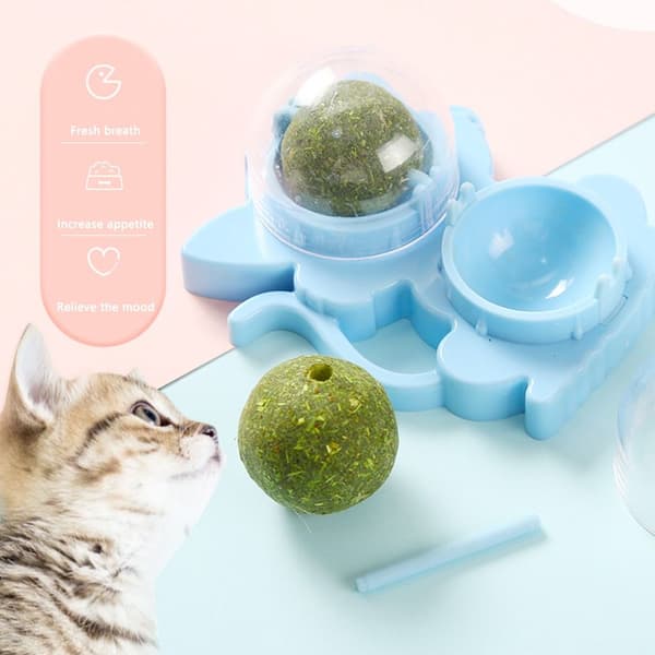 Cat Mint Cat Catching Ball GRØN green