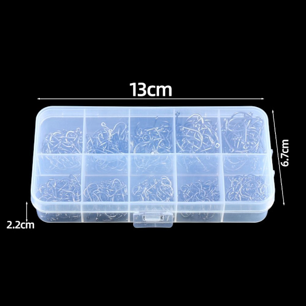 High-carbon stål fiskekrog Hawksbill Enkelt krog 100 STK 100 STK 100PCS