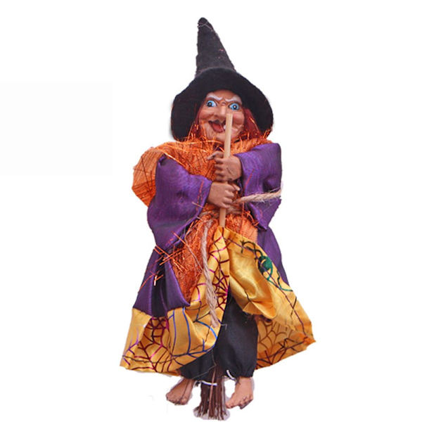 Halloween Ghost Festival Heksefigur hengende dukke Yellow