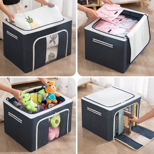 Oppbevaringsboks Quilt Baina Box BLÅ blue