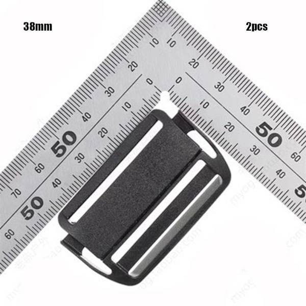 2 stk. webbing stropp spenne glidefeste 38MM 38mm