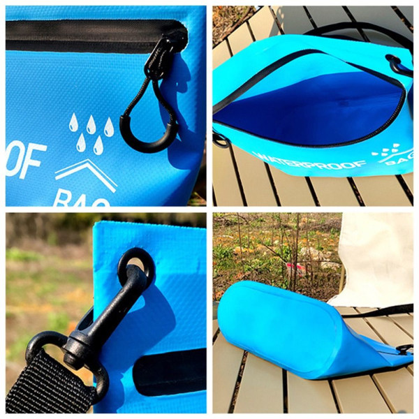 1 Stk Dry Bag Rejselynlås Håndtaske SORT SORT black
