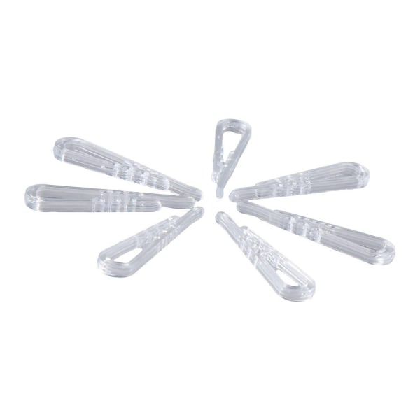 200 Styck Klar Alligator Clip Transparent plast Clip 45MM 45mm