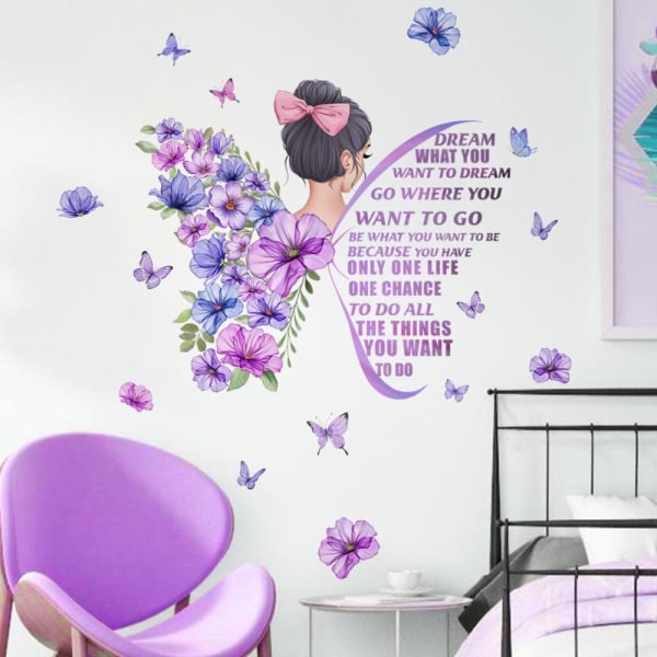 Princess Wall Stickers Girls On Moon 3 3 3