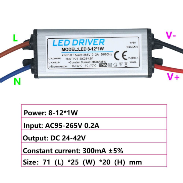 LED Driver Adapter Transformator 1-3W 1-3W 1-3w