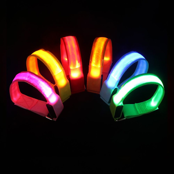 Blinkande Armband LED Lysande Ljus GUL USB LADDNING USB yellow USB Charging-USB Charging
