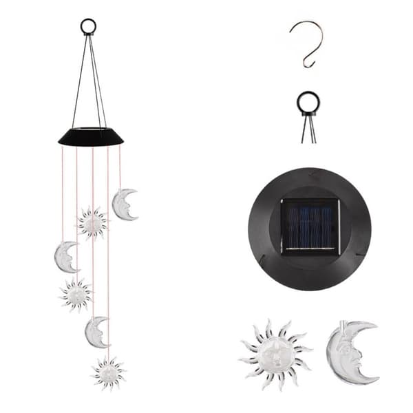 Auringon valon tuulikellot LED