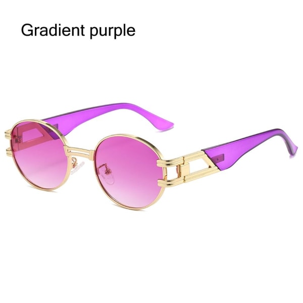 Soikeat Punk-aurinkolasit Pyöreät aurinkolasit GRADIENT PURPLE GRADIENT Gradient purple