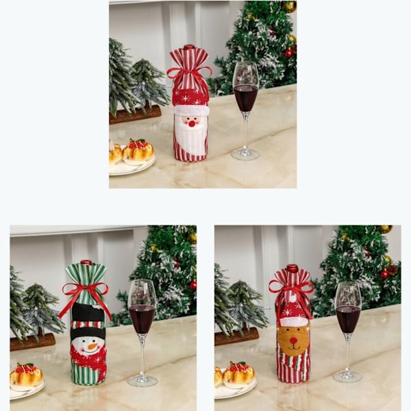 Christmas Wine Bottle Cover Champagne Bottle Cover SNOWMAN Snowman