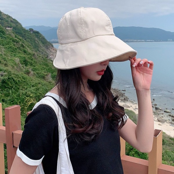 Hestehale bøttehatt Beach Cap BEIGE Beige