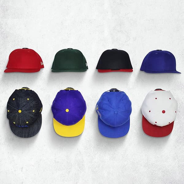 6 STK Hattekrok Baseballcapstativ SVART Black