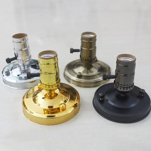 E27 E26 Lampeholder Lysskruefatning SORT2 SORT2 black2