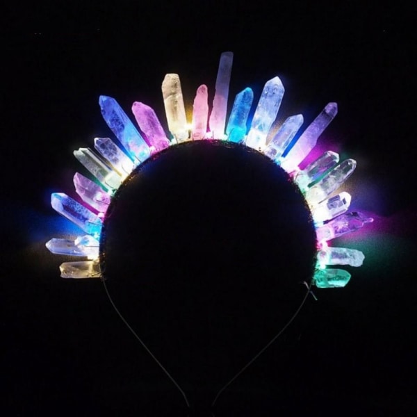 Led Krystallkrone Lys opp Krone FARGERIKT LYS FARGERIKT LYS Colorful light