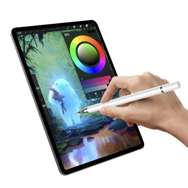 4ST Stylus Pen Skärm Touch Pen VIT 2-IN-1 2-IN-1 White 2-in-1-2-in-1