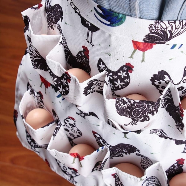 Egg-innsamlingsforkle for høner og ender