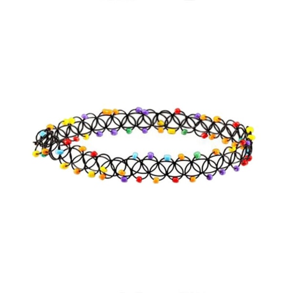 Stretch Choker -kaulakoru goottilainen elastinen kaulakoru multi