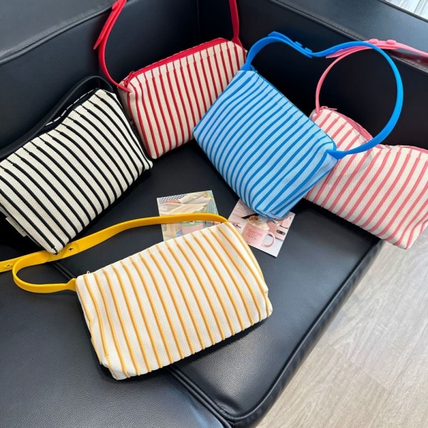 Kudottu laukku Crossbody Laukku PINK pink