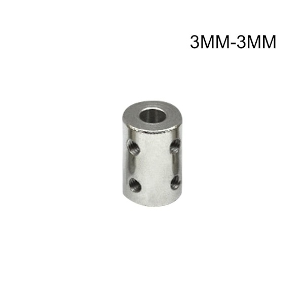 Stålstiv akselkobling 3MM-3MM 3MM-3MM