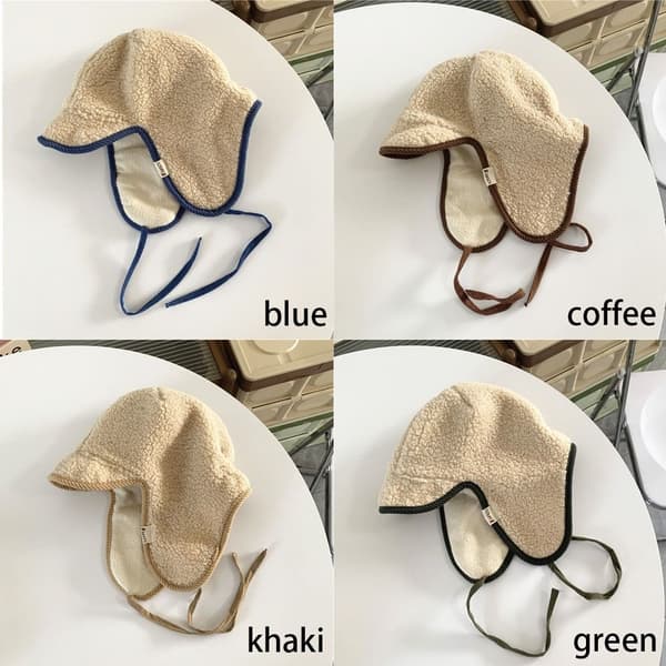 Barnebomberhette Fluffy Fur Hat KHAKI khaki