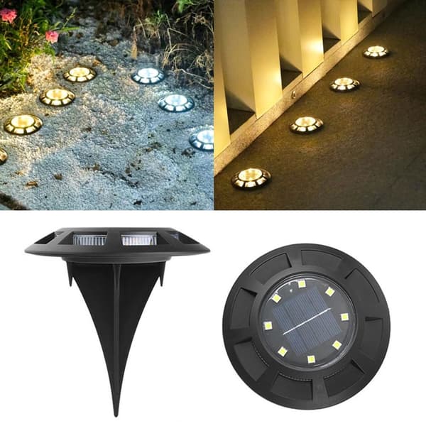 4stk Solar Ground Light LED Solar Lights 4STKSWHITE LYS HVIT 4PcsWhite Light