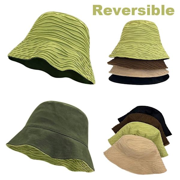 Vändbar Bucket Hat Solskydd GRÖN green