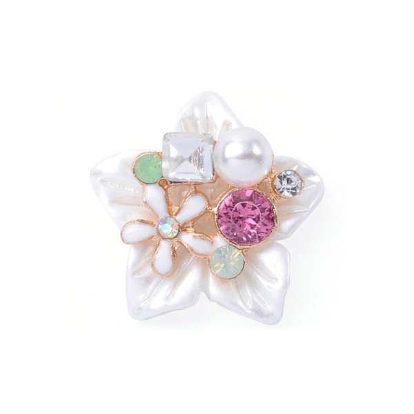 10 STK Pearl Button Rhinestone-knapper 2 2 2