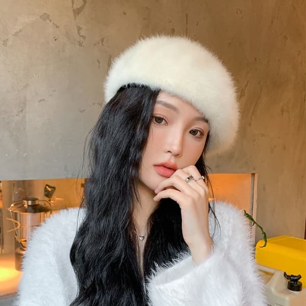 Ull Berets Filthatt HVIT White