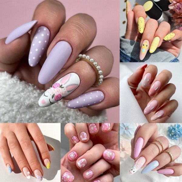 24 kpl Fake Nails Long Z172 Z172 Z172