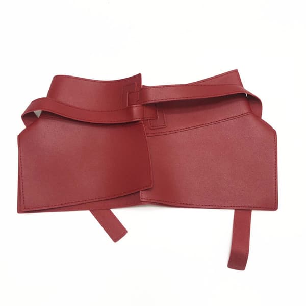 Dam Peplum Bälte Midjebälte RÖTT red