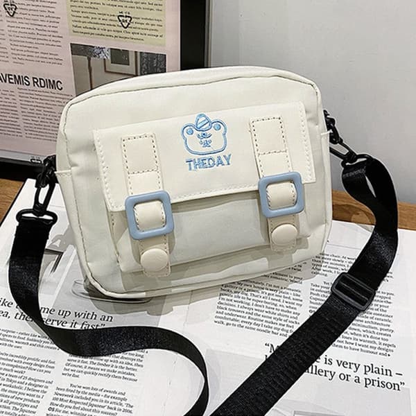 Enkel axelväska Crossbody-väskor VIT white