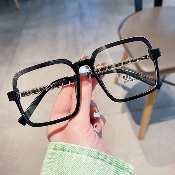 Anti-Blue Light Glasses Ylisuuret silmälasit MUSTA Black