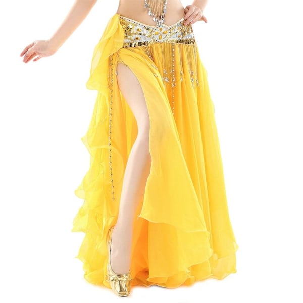 Dansende nederdel Spansk nederdel GUL Yellow
