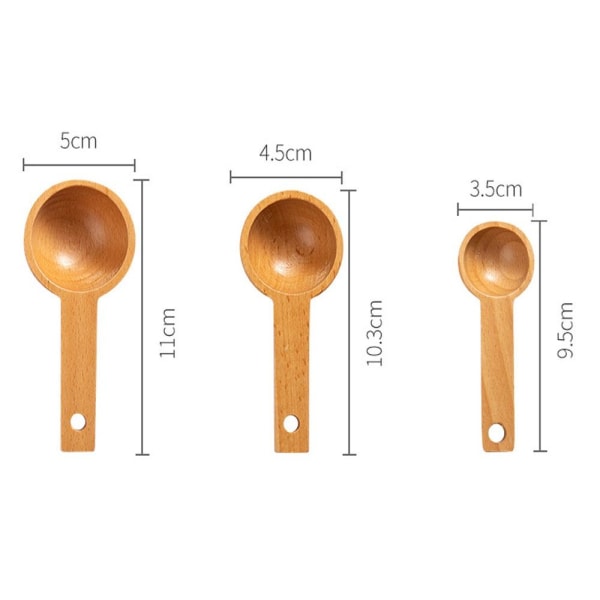 1/2/3 kpl minipuiset lusikat, mittakauha 45 ml (2 kpl) 45mL(2PCS)