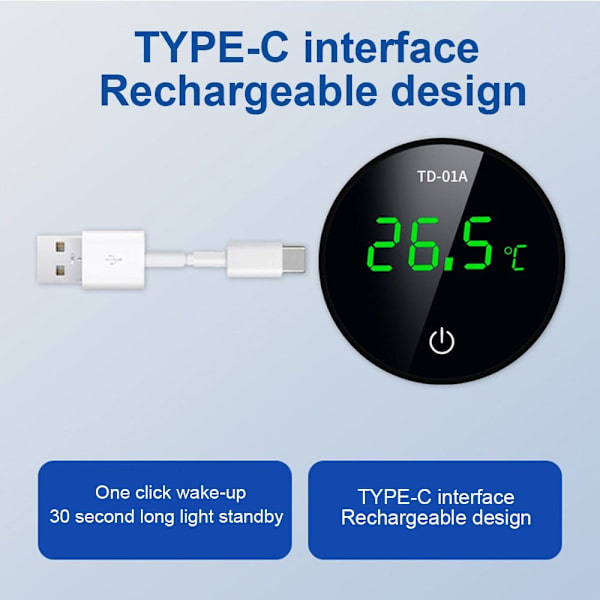 Aquarium termometer LCD digital eksternt termometer Fahrenheit degree