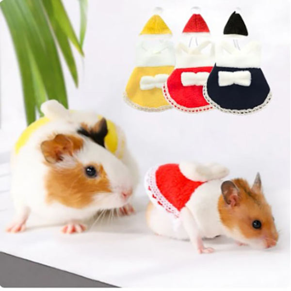 Härlig Hamsterklänning Smådjurskläder SSVART KLÄNNING SVART SBlack dress