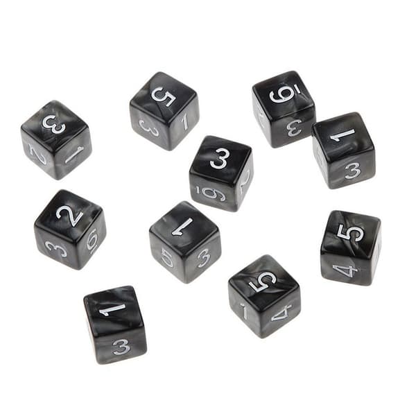 10 stk/sett DND terning polyedrisk terning STIL 04 STIL 04 Style 04