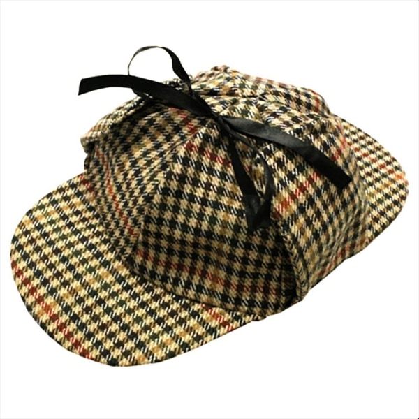 Deerstalker Cap Classic Herringbone Hat Tweed Hat