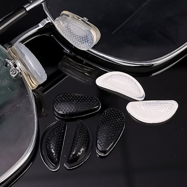 10 par næsestøttebriller Næsepuder D STYLE-SORT D D Style-Black