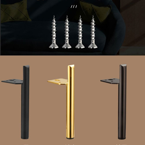 4stk ben til møbler Bordfødder 13CMGUN-FARVE 4STK GUN-FARVE 13cmgun-color 4pcs