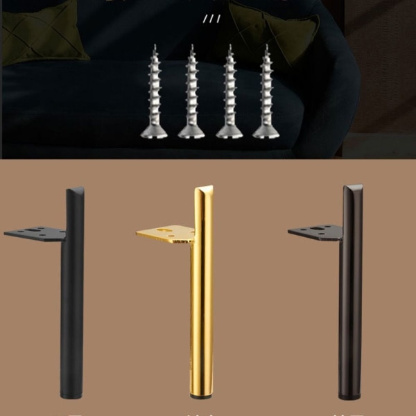 4stk ben til møbler Bordfødder 18CMGUN-FARVE 4STK GUN-FARVE 18cmgun-color 4pcs